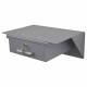 Omni Shelf Model 183030 shown with 1 OPTIONAL Omni Medium Aluminum Refrigerator Lock Box with Key Lock Model 183025