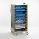 Belintra 1903100038 Sterisystem® Closed Case Stericart with Single Column, High - with Wrapped Instrument Trays and Basket (Wire Shelf and Baskets are Sold Separately and Items in the Cart are not Included)