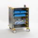 Belintra 1903100039 Sterisystem® Closed Case Stericart with Single Column, Low - with Wrapped Instrument Trays and Basket (Wire Shelf are Sold Separately and Items in the Cart are not Included)