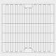 Belintra 1903100047 Perfo-Safe® Dina Wire Shelf for Double DIN Closed Stericart - 25" L x 25.59" W (Please Note: This Image is a Sketch/Illustration and not the Actual Product)