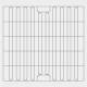 Belintra 1903100047E Perfo-Safe® 304 Stainless-Steel Wire Shelf for Double DIN Closed Stericart, 25" L x 25.59" W - Per Each (This Image is a Sketch/Illustration and not the Actual Product)