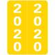 2020 SLYM Year Labels - Smead Compatible - Size 2" H x 1 1/2" W