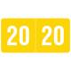 2020 SMYM Year Labels - Smead Compatible - Size 1/2" H x 1" W
