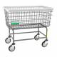 R&B Wire 201H/ANTI Antimicrobial Mega Capacity Wire Laundry Cart - Cart Only