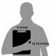 OmniMed 203601 Aluminum Overbed Clipboard - Dimensions