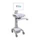 Capsa 207237 Trio™ LT Mobile Computing Workstation with Manual Lift - Right Facing View (Monitor, Keyboard, and Mouse are Not Included)