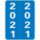 2021 Year Labels - Smead Compatible - Size 2" H x 1 1/2" W