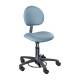 Brewer Model 21340B Millennium Seamless Upholstery Surgeon Stool with Backrest - Blue Fog Upholstery