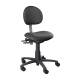 Brewer 21435B Millennium Backrest Task Chair without Arm Rests - Black Satin Upholstery