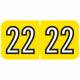 2022 Year Labels - Barkley Compatible - Size 3/4" H x 1 1/2" W