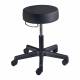Brewer Value Model 22500 Value Plus Pneumatic Stool - Black Satin Upholstery