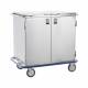 Blickman Stainless Steel Multi-Purpose Case Cart Model CCC2E-19 - Double Solid Doors & Extension Shelves