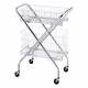 Blickman Model 2440 Folding Utility Cart with Model 2441 6" Wire Basket and Model 2442 12" Wire Basket