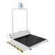 Health o Meter 2600 Series Digital Wheelchair Ramp Scale with Large Platform - Ramp Installed on the Left Side