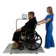 2610 Series Health o Meter Digital Wheelchair Dual Ramp Scale with Large Platform - With Patient Being Pushed