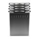 OmniMed 263000 Acrylic 4-Slot Chart Holder Storage Rack - Front View (The Charts are Not Included)