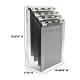 OmniMed 263000 Acrylic 4-Slot Chart Holder Storage Rack - with Dimension (The Charts are Not Included)