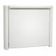 OmniMed 291508 Mini Powder Coated Steel Wall Desk - Door folds up when unused.