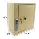 Omnimed 291665 OmniGuard Narcotic Cabinet with E-Lock, 15" H x 14" W x 6" D - Without Audit Lock, Overall Dimensions