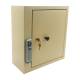 Omnimed 291665 OmniGuard Narcotic Cabinet with E-Lock, 15" H x 14" W x 6" D - Without Audit Lock, Beige, Left Angle View