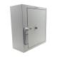 Omnimed 291665 OmniGuard Narcotic Cabinet with E-Lock, 15" H x 14" W x 6" D - Without Audit Lock, Light Grey, Left Angle View