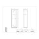 Poltex 2GBNARRO Narrow Glove Box Holder, 2 Box Capacity - Dimensions