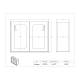 Poltex 2GBST Standard Glove Box Holder, 2 Box Capacity - Dimensions