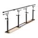 Clinton 03-3317 and 03-3310 Folding Parallel Bars, 84" Length and 120" Length - Folded