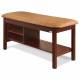 Clinton Model 300 Flat Top Classic Series Straight Line Treatment Table with Shelving