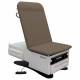 Model 3002 FusionONE Power Hi-Lo Manual Back Exam Chair with Foot Control & Stirrups - Chocolate Truffle