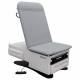 Model 3002 FusionONE Power Hi-Lo Manual Back Exam Chair with Foot Control & Stirrups - Morning Fog