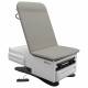 Model 3003 FusionONE Power Hi-Lo Manual Back Exam Chair with Foot Control, Stirrups, Drain Pan, Drawer Warmer, Pelvic Tilt & Receptacle - Smoky Cashmere