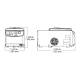 OHAUS 83042058 FC5515R Frontier™ 5000 Series Micro Centrifuge - Dimensional Drawing