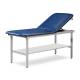 Clinton 3020-E Alpha Express Treatment Table with Adjustable Backrest and Full Shelf - Royal Blue (Paper Roll is Not Included)