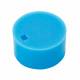 Globe Scientific 3033-CIB Color Cap Insert for RingSeal™ Cryogenic Vials with O-Ring Seal - Blue