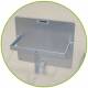 Single Bedpan Rack - Aluminum