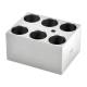 OHAUS 30400155 Single Module Block for HB Series Dry Block Heaters - 6 x 25 mm Test Tubes