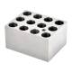 OHAUS 30400172 Single Module Block for HB Series Dry Block Heaters and Incubating Cooling Orbital Shaker - 12 x 15 mL Conical Centrifuge Tubes