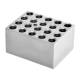 OHAUS 30400191 Single Module Block for HB Series Dry Block Heaters and Incubating Cooling Orbital Shaker - 20 x 2 mL Eppendorf™ Microcentrifuge Tubes