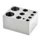 OHAUS 30400193 Single Combination Module Block for HB Series Dry Block Heaters and Incubating Cooling Orbital Shaker - 4 x 1.5 mL, 3 x 15 mL, and 2 x 50 mL Centrifuge Tubes