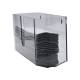 OmniMed 304020 Clear PETG Wall Mounted Paper Towel Dispenser, Without Lid  - Side View (The Paper Towel is Not Included)