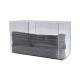 OmniMed 304020 Clear PETG Wall Mounted Paper Towel Dispenser - Without Lid (The Paper Towel is Not Included)