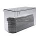 OmniMed 304021 Clear PETG Wall Mounted Paper Towel Dispenser, With Lid - Back View (The Paper Towel is Not Included)