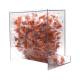 OmniMed 304040 Clear PETG Wall Mounted PPE Bulk Dispenser with Easy Tray Access - Back View (The Earplugs are Not Included)