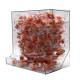 OmniMed 304040 Clear PETG Wall Mounted PPE Bulk Dispenser with Easy Tray Access - Side View (The Earplugs are Not Included)