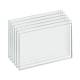 OmniMed 304090 Clear Acrylic Wall Mounted Horizontal Sign Holder, Small, 8.5" W x 6.25" H - Pack of Five