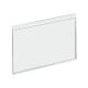 OmniMed 304090 Clear Acrylic Wall Mounted Horizontal Sign Holder - Small, 8.5" W x 6.25" H