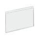 OmniMed 304092 Clear Acrylic Wall Mounted Horizontal Sign Holder - Medium, 11" W x 9.25" H