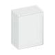 OmniMed 304093 Clear Acrylic Wall Mounted Vertical Sign Holder, 8.5" W x 11.75" H - Pack of Five