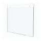 OmniMed 304095 Clear Acrylic Wall Mounted Horizontal Sign Holder - Large, 17" W x 11.75" H